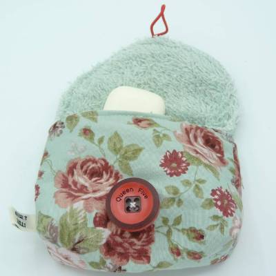 Seifentasche mit Rosen Seifensack Seifenbeutel
