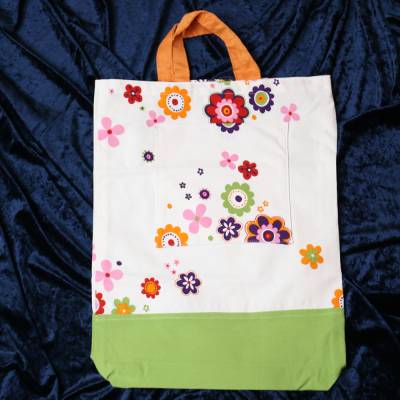 Stoffbeutel "Gerda`s Garten", Upcycling Material