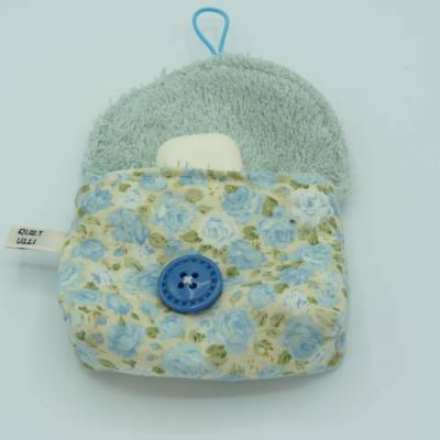 Seifentasche mit Rosen Seifensack Seifenbeutel