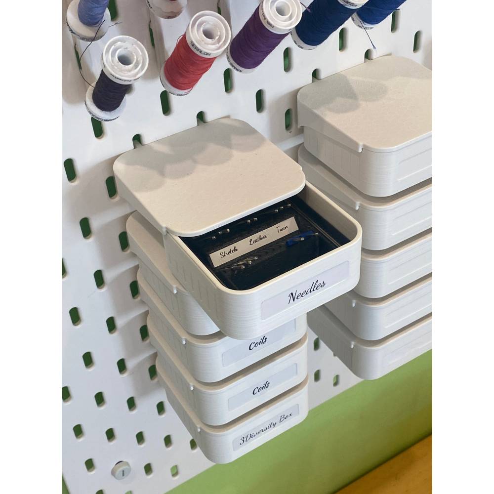 3Diversity Box - fr Ikea Skadis Lochwnde - Independent (To Go Version) -  Desktop (Montage unter Tischen)