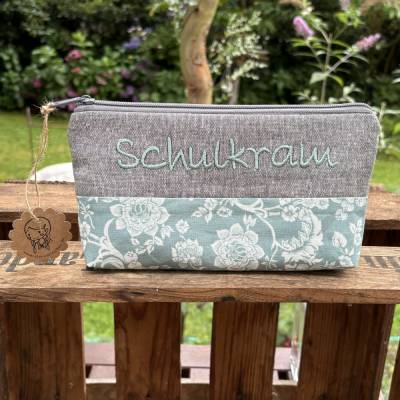 Schulkram // Schlampermäppchen // Stiftemappe // Federmappe // Federmäppchen // Mäppchen // mint
