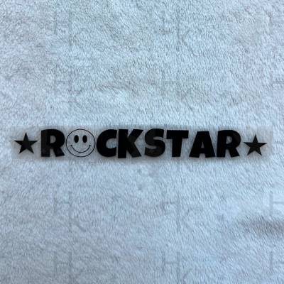 Bügelbild - Rockstar | Smiley | Stern | Logo | Slogan - viele mögliche Farben