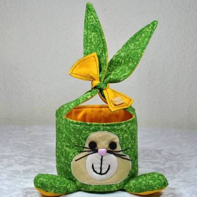 Einzigartiges Osternest mit Hasen,  Osterdekoration, Ostergeschenk