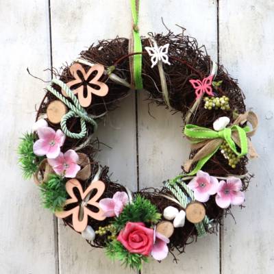 Türkranz  rosa Landhausstil haltbar N3