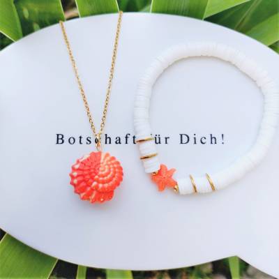 Halskette und Armband "Strandfund"