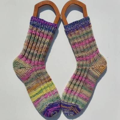 Socken "Update" stricken, Wendesocken in Gr 36-51