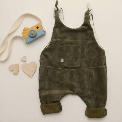 Jumper BUBBLE olive aus Breitcord  Baby und Kind   zimtblüte