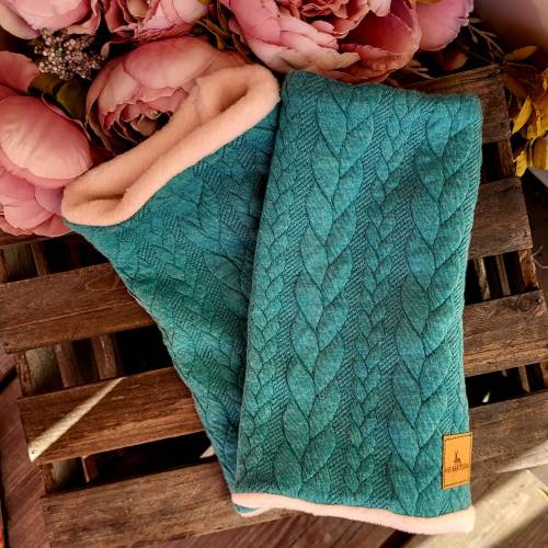 Armstulpen Handschuhe Winterhandschuhe Winter Warm Rot gefüttert Pulswärmer Accessoires Strickstoff Strick blau türkis g
