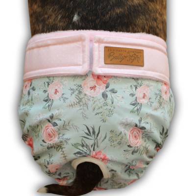 Läufigkeitshose nach Maß für Hunde "Bush of Roses"