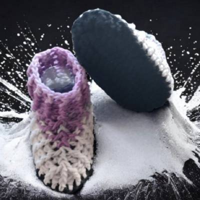 Baby Puschen, gehäkelte Handarbeit 