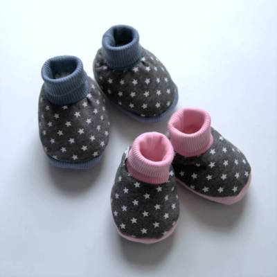 Babybooties STERNCHEN aus Kuschelsweat in 4 Größen von zimtblüte