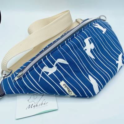 Bauchtasche, große Bauchtasche, Hüfttasche, Hip Bag, Crossbag, Umhängetasche, Möwe