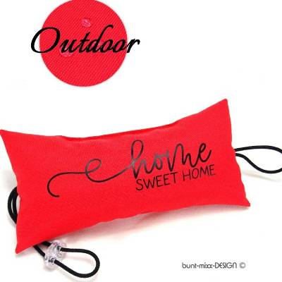 Türstopper rot knallrot, Home sweet home schwarz beplottet,  Wohndeko, Klinkenhänger, by BuntMixxDESIGN 