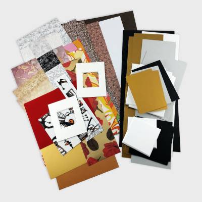 Faszination Papier - Papierset für kreative Projekte, Farbpalette "Ocker"
