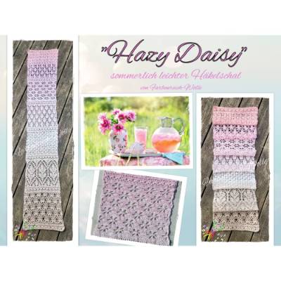 Häkelanleitung "Hazy Daisy" - sommerlich leichter Häkelschal im Mustermix