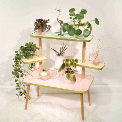 Blumenständer / Blumenbank Miss Sugar Kiss – Design 60er Jahre