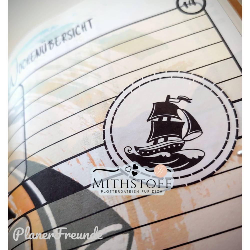 Tolle maritime Datei Sayling - 5 x Schiff - Mithstoff - PNG - DXF - SVG Bild 10
