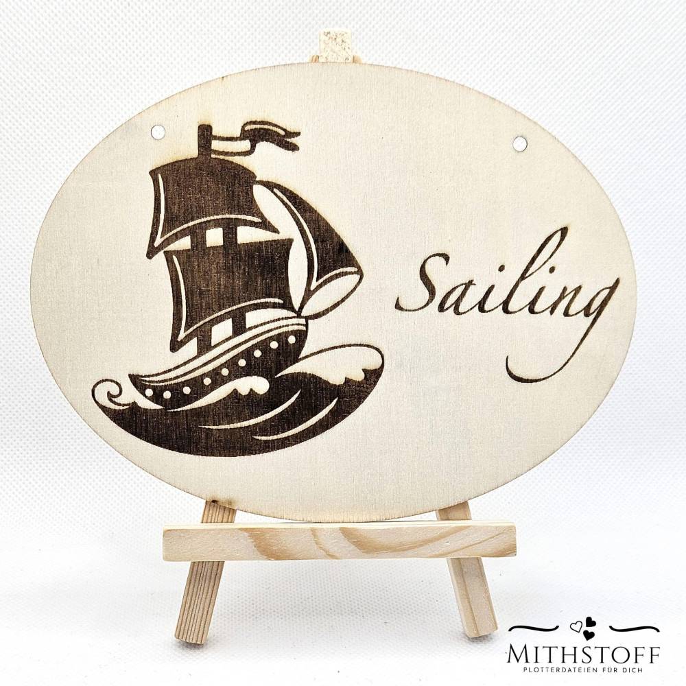 Tolle maritime Datei Sayling - 5 x Schiff - Mithstoff - PNG - DXF - SVG Bild 4