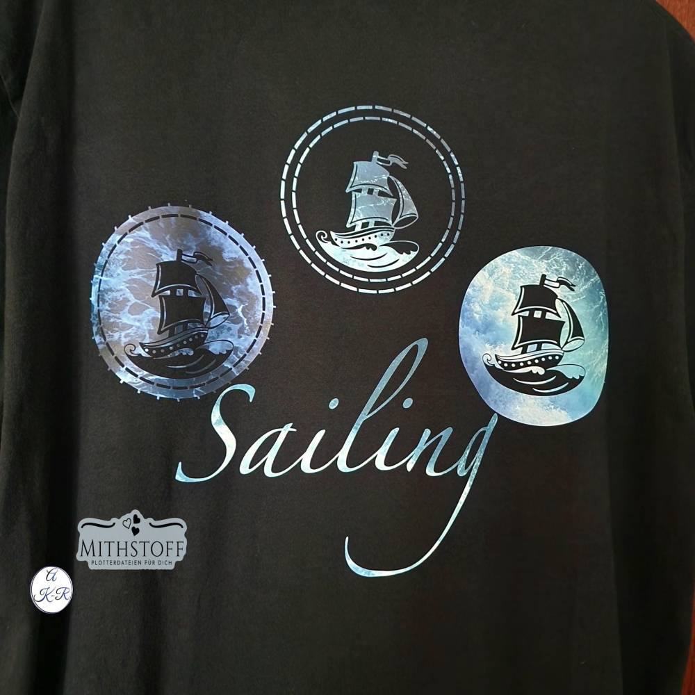 Tolle maritime Datei Sayling - 5 x Schiff - Mithstoff - PNG - DXF - SVG Bild 8