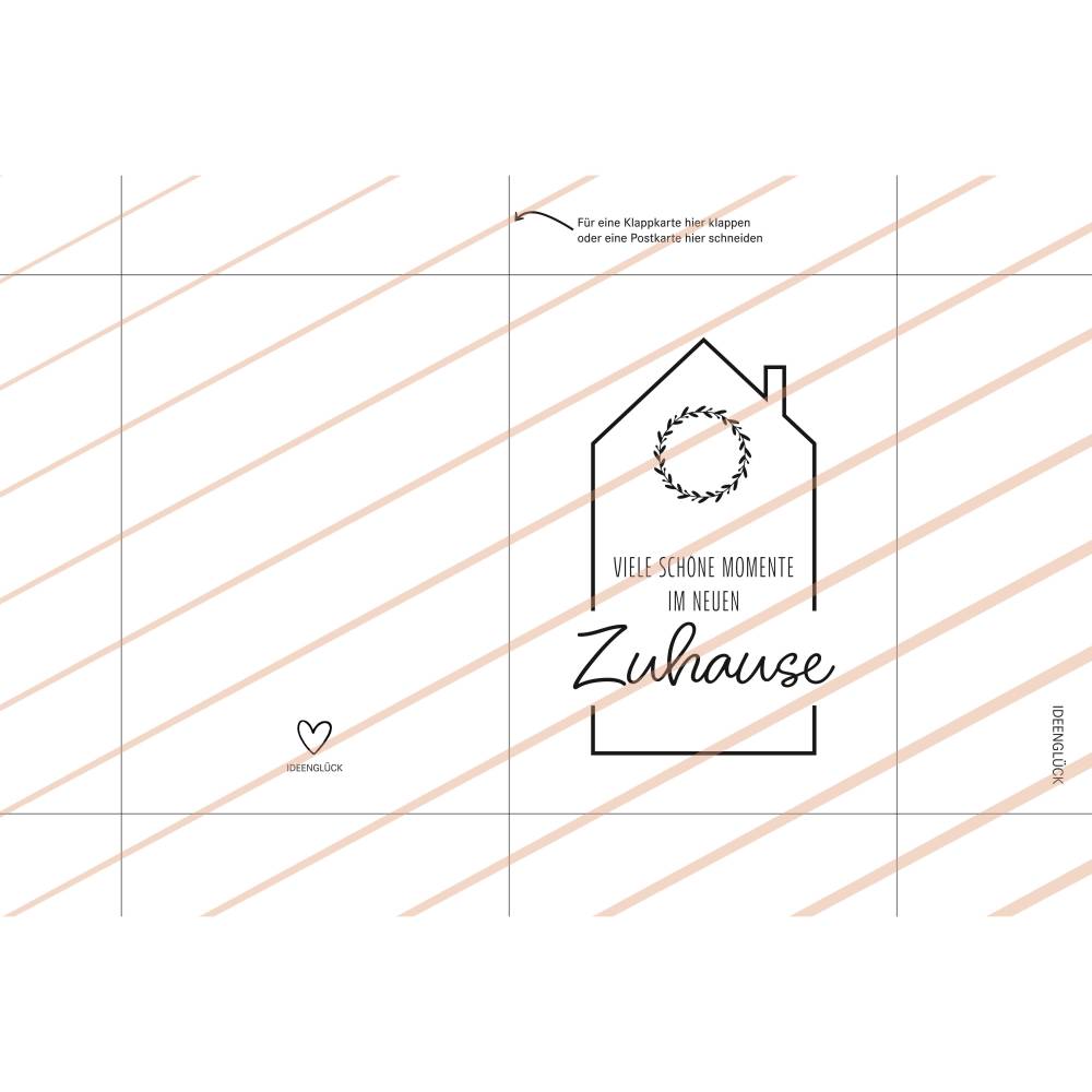 Einzugsgeschenk I | Einweihung | Richtfest | Umzug | Salz Brot Wein | Karte | Druckvorlage A4 | Datei | PDF Vorlage Bild 7