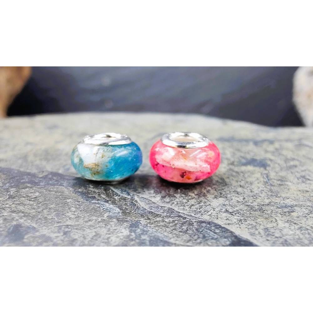 12mm Perle, Tierhaarschmuck mit Blüten, Haaren oder Asche, Hund, Katze, Haustier, Erinnerung, Einäscherung, Andenken an Bild 7