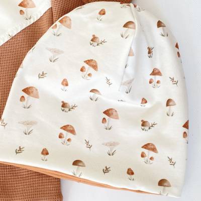 Beanie Jersey Pilze Herbst 