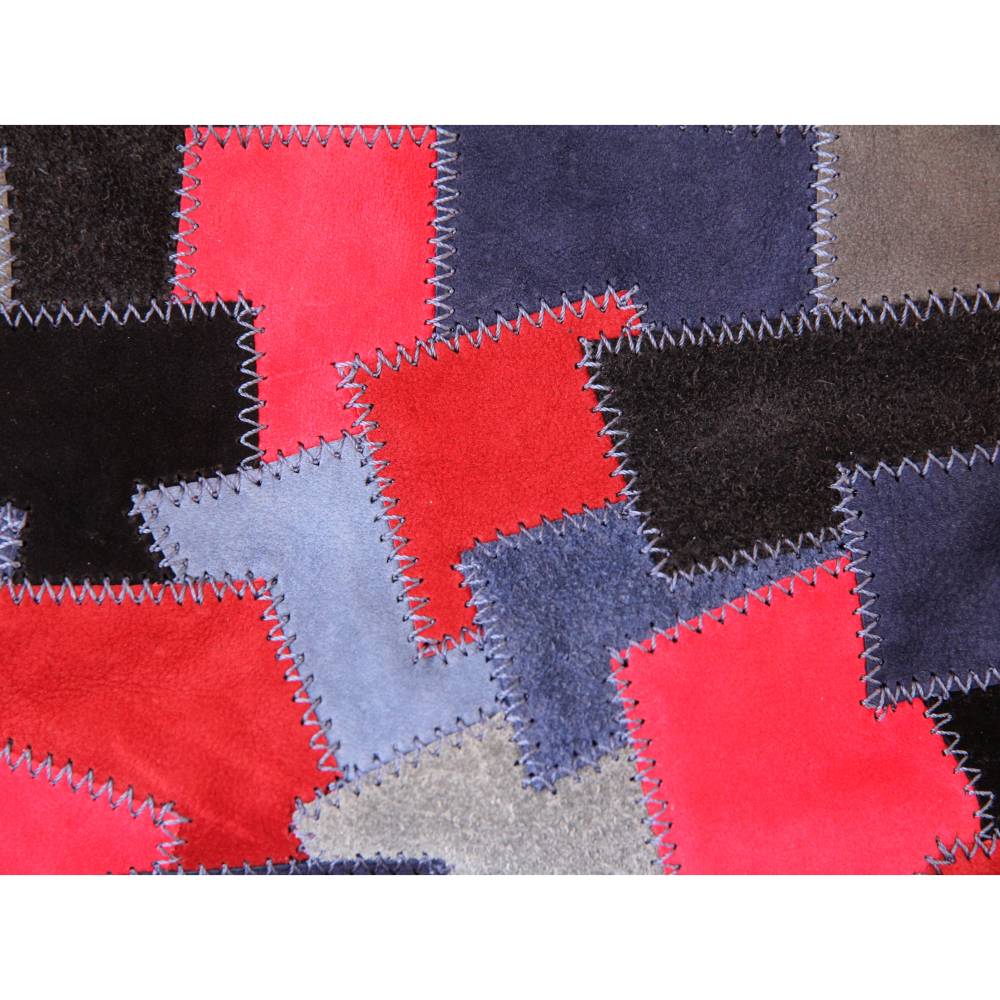 Kleine Tasche aus Leder in Patchwork, Kosmetiktasche, Schminktasche, Stiftetasche, Aufbewahrung, Handtasche Bild 5