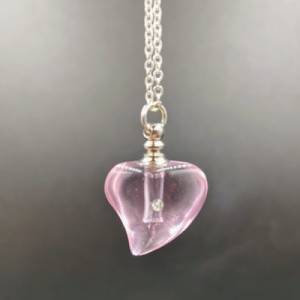 Mini Urne , Herz Kristall mit Strassstein , Anhänger zum selber füllen, DIY, Asche, Reis, Andenken, Tierhaarschmuck