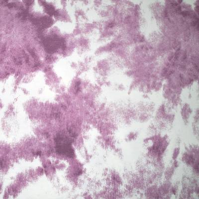 Sommersweat French Terry Batik Clouds Wolken Violett
