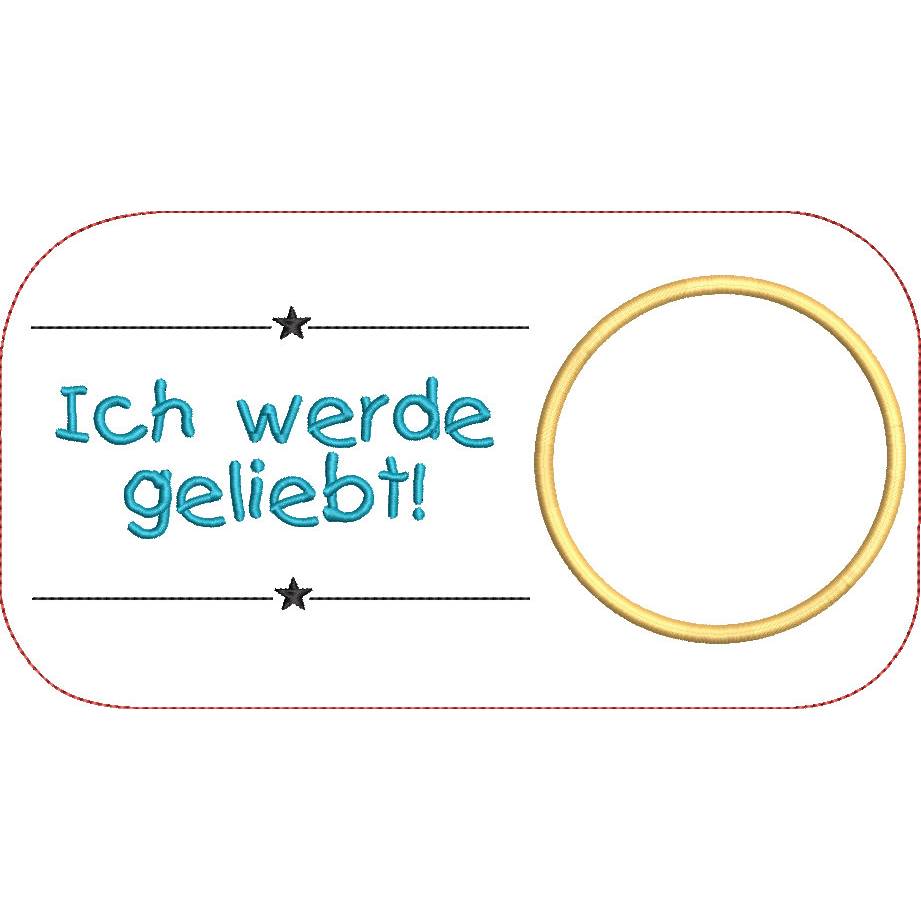 Stickdatei Mug Rug Affirmation ITH Tassenteppich Bild 7