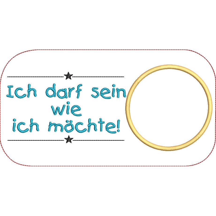 Stickdatei Mug Rug Affirmation ITH Tassenteppich Bild 8