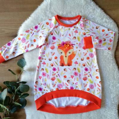 Gr. 98 Pullover / Tunika * Fuchs * Herbst