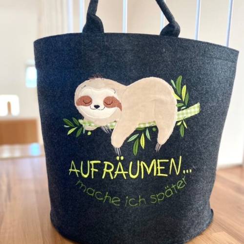 Spielzeugkorb, Filzkorb, Aufbewahrung, personalisierte Geschenke
