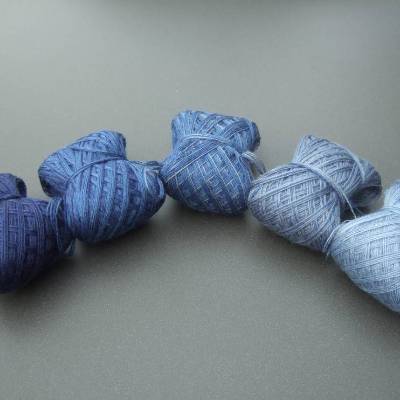 100% Schurwolle Merino extrafein Bobbel Mini Wolke 7 Jeanstöne 4-fädig 5x 50m Lauflänge