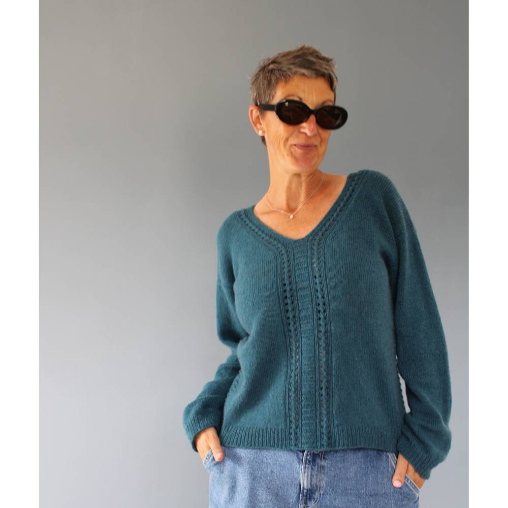 "Depot" Pullover stricken, auch als Slipover in 8 Größen Bild 1