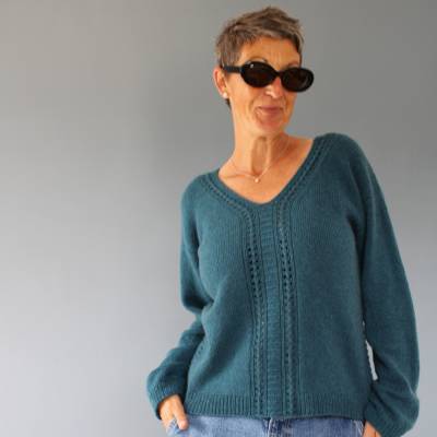 "Depot" Pullover stricken, auch als Slipover in 8 Größen