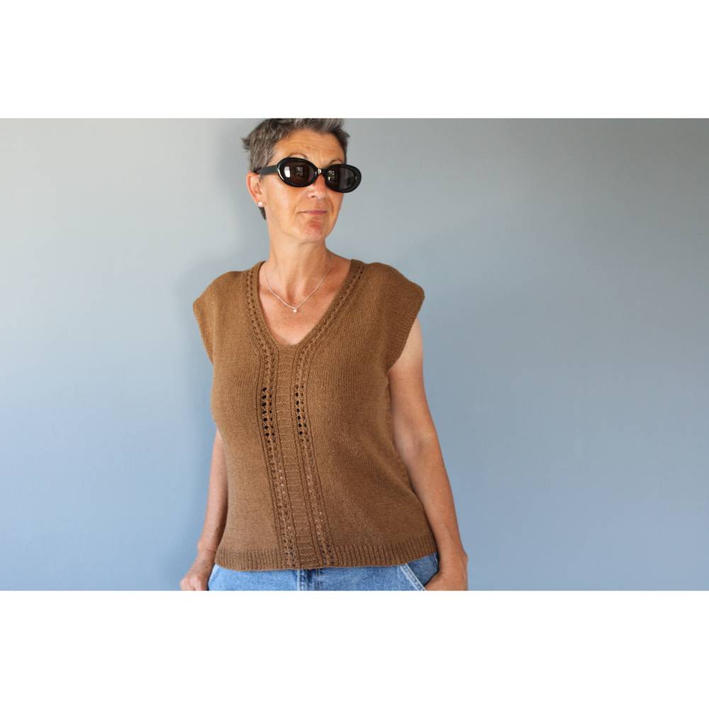 "Depot" Pullover stricken, auch als Slipover in 8 Größen Bild 2