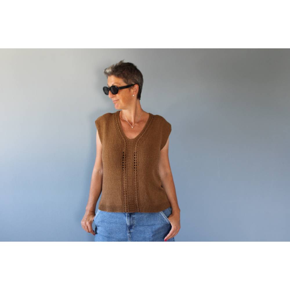 "Depot" Pullover stricken, auch als Slipover in 8 Größen Bild 3