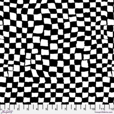 Patchworkstoff Baumwollstoff Kaffe Fassett Collective PWBM095BLACK Karo schwarz/weiß – 100% Baumwolle ca.110cm breit