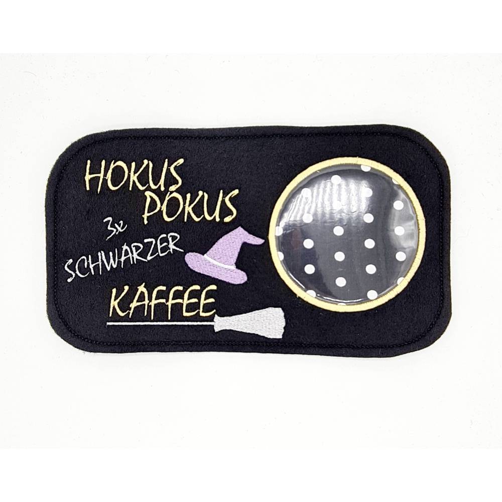 Stickdatei Mug Rug Halloween ITH Bild 1