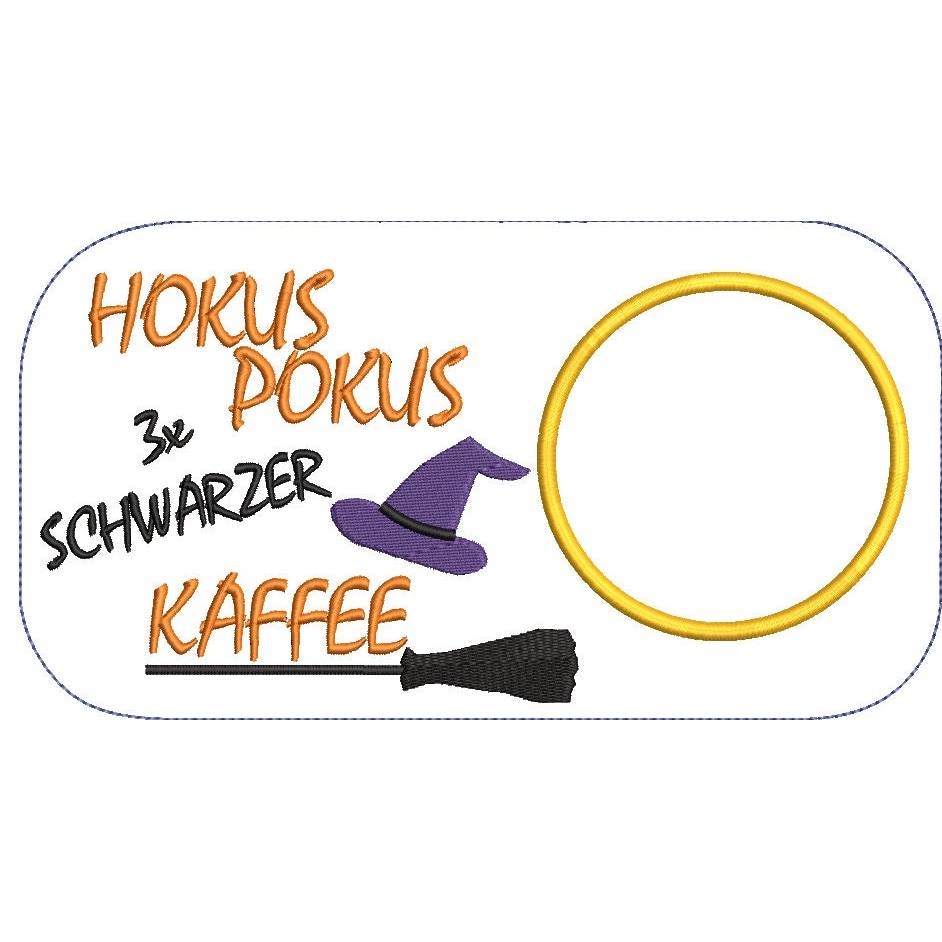Stickdatei Mug Rug Halloween ITH Bild 3
