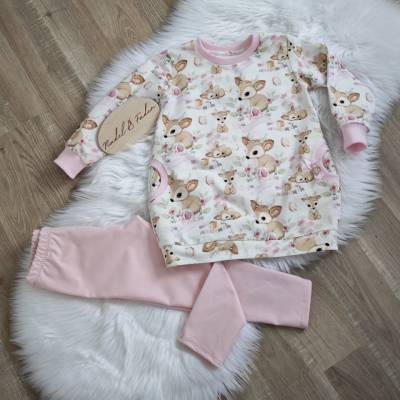 Tolles Set* Tunika* Mädchen* Größe 98* Hirchen* Blunen