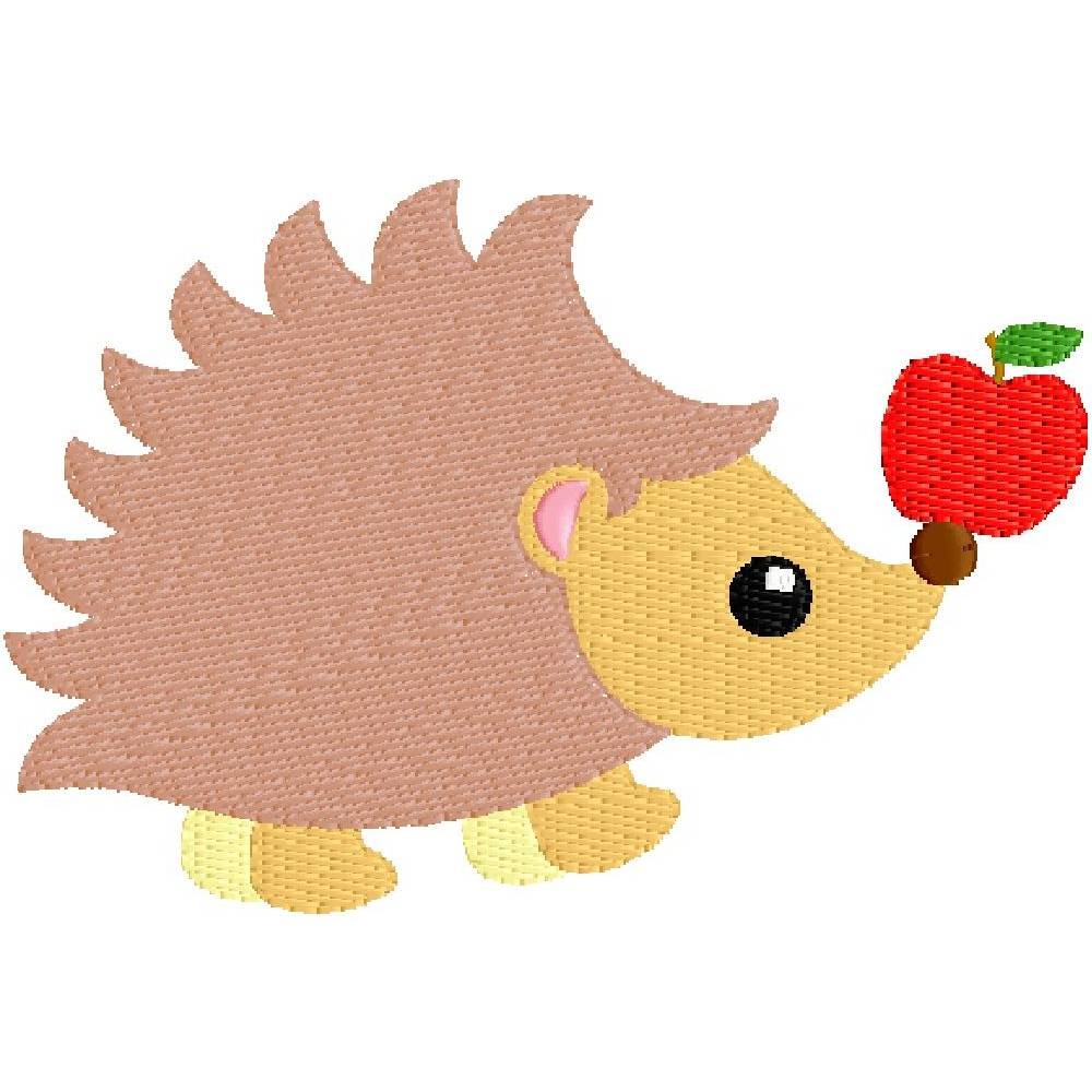 Stickdatei Igel und Pilze 7 Dateien ab dem 10 x 10 Rahmen stickmotiv stickmuster sticken waldtiere stickerei Bild 5