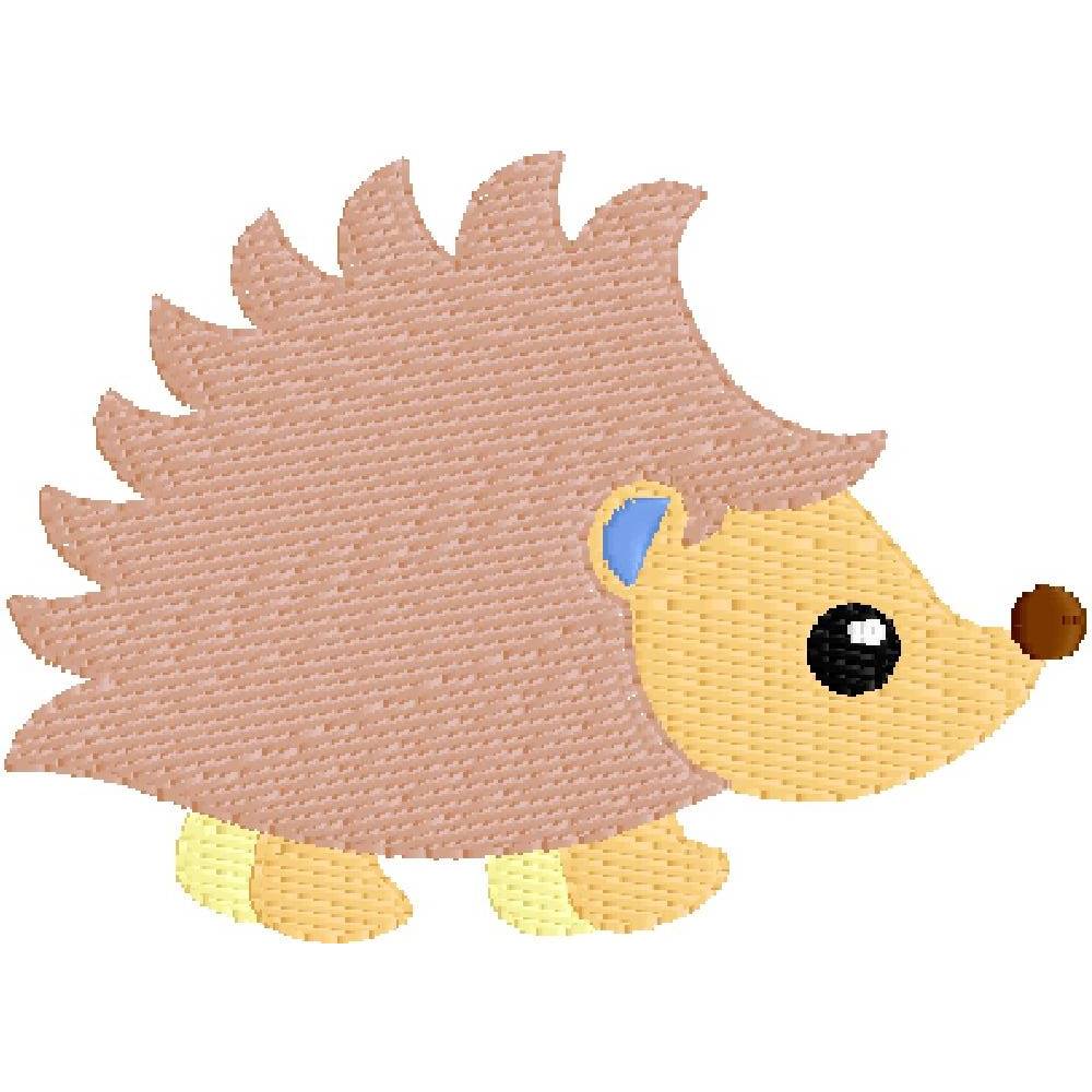 Stickdatei Igel und Pilze 7 Dateien ab dem 10 x 10 Rahmen stickmotiv stickmuster sticken waldtiere stickerei Bild 6