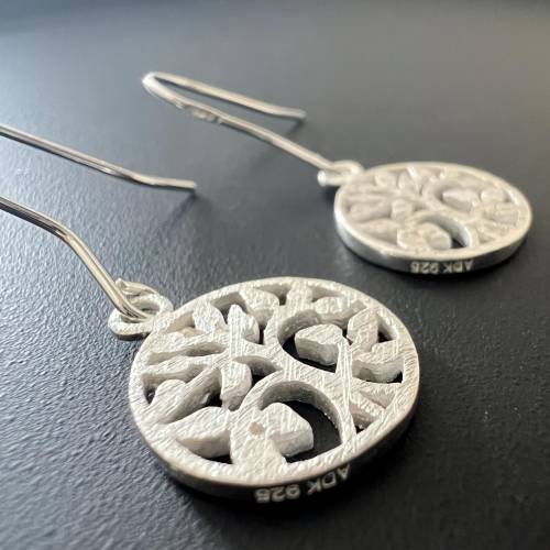 Ohrhaken Lebensbaum Anhänger, aus 925-Silber - T71