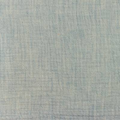 Musselin Double Gauze  uni meliert Jeans  (1m/10,00 €)