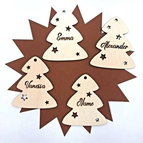 Geschenkanhänger Personalisiert Weihnachten Baum Advent Merry Christmas Anhänger Geschenkanhänger DIY