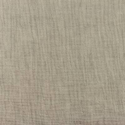 Musselin Double Gauze  uni meliertTaupe (1m/10,00 €)