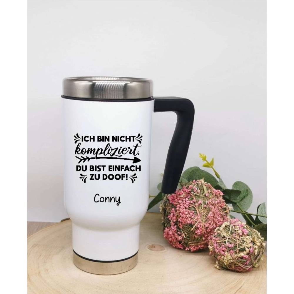 Thermobecher Kaffee to go Becher personalisiert mit Namen Paar Becher Liebe