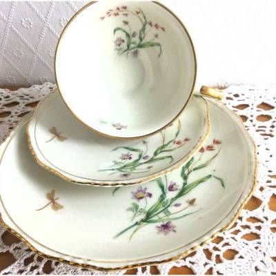 Vintage Sammeltasse Wiesenblumen von R Bavaria aus den 50er Jahren